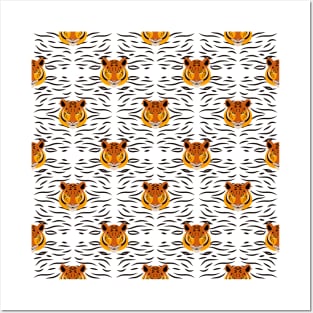 Tiger Pattern Posters and Art